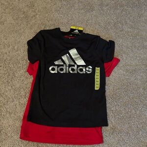 Adidas Kids Black and Red T-Shirts